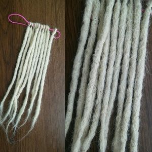 Handmade Short blonde Crocheted dreadlocks